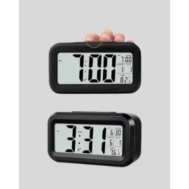 Sensörlü Dijital Masa Saati Alarm Ve Sıcaklık Göstergeli