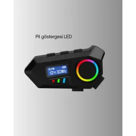 Kablosuz Bluetooth İnterkom Ip65 Suya Dayanıklı 40Mm Hd Ses Ve 40 Saat Pil