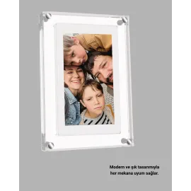 Şık Ve Dekoratif 7 İnç Dijital Fotoğraf Çerçevesi – Anılarınızı Sergileyin