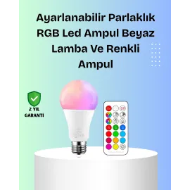 Rgbw Teknolojili Akıllı Led Ampul, Zamanlayıcılı