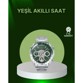 Amoled Ekran Akıllı Saat Harita Gösterimli Bluetooth Aramalı 3 Kayışlı