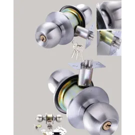 Estetik Güvenli Topuzlu Kapı Kilidi