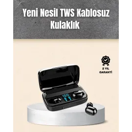 A10S Tws Ergonomik Bluetooth Kulaklık Uzun Pil Ömürlü