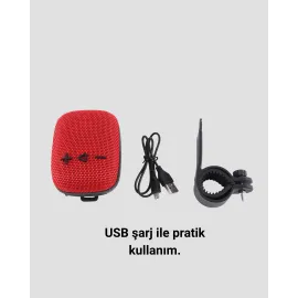 Usb Tf Kart Ve Fm Radyolu Bluetooth Hoparlör 5W