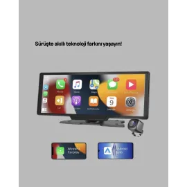 Honda Civic, Jazz, Hr-V, Cr-V, Nissan Qashqai, Micra, Juke,uyumlu Kablosuz Carplay & Android Auto Multimedya – Geri Görüş Kameralı