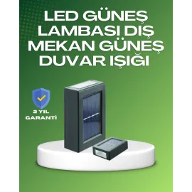 Dış Mekan Güneş Paneli Ile Aydınlatma Lambası