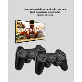 2.4G Kablosuz Mini Oyun Konsolu Taşınabilir ve Şık Tasarım