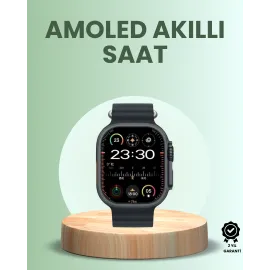 Ultra Akıllı Saat Amoled Display 15 Gün Dayanıklı Batarya