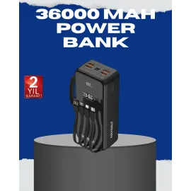 Çok Çıkışlı Taşınabilir Şarj Cihazı Dijital Göstergeli