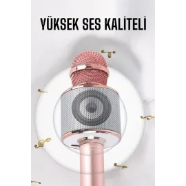Taşınabilir Bluetooth Karaoke Mikrofon: Hafıza Kart Girişli, Etkileyici Performans