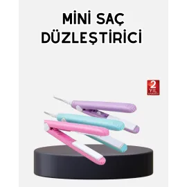 Seyahat Tipi Mini Saç Düzleştirici – Seramik Kaplama, Hızlı Isınma, Kompakt Tasarım