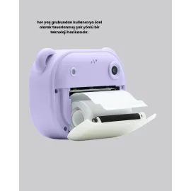 Termal Baskı Özellikli Mini Kamera Mor