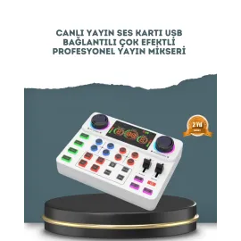 Gürültü Engelleme Özellikli Canlı Yayın Ses Kartı