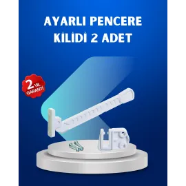 Pencere Güvenlik Kilidi Açılma Sınırlayıcı Aparat 2 Adet