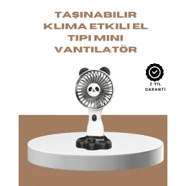 Yüksek Performanslı USB Mini Vantilatör – Panda Desenli