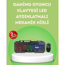 Gaming Klavye Ve Mouse Seti Pg8018 – Dayanıklı Tuşlar, Hızlı Komut