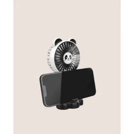 Hayvan Figürlü Mini El Fanı – USB Şarjlı Sessiz Vantilatör