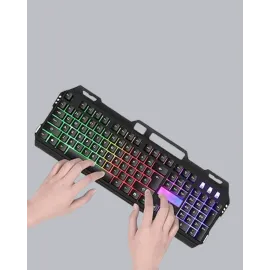 Profesyonel Oyuncu Klavye Mouse Seti – RGB Işıklı, Türkçe Q, DPI Ayarlı, Dayanıklı Gövde