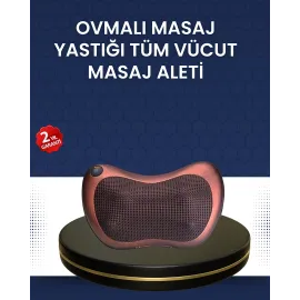 Isıtma Özellikli Derin Yoğurma Masaj Yastığı Priz & Çakmak Girişli