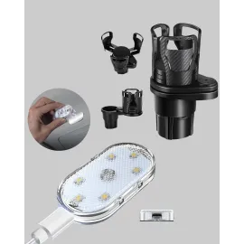 Bardak Tutucu Ve Manyetik Led Ambiyans Işığı 2’Li Set