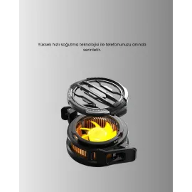 Rgb Işıklı Sessiz Fanlı Telefon Soğutucu