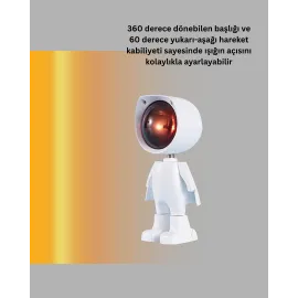 Loş Işıklı Şarjlı Ortam Lambası – Kompakt Ve Portatif