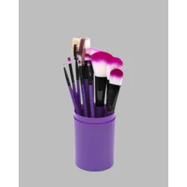 Fondöten, Allık Ve Far Uygulamalarına Uygun 12 Parça Makyaj Fırça Takımı Ergonomik Saplı