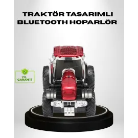 Retro Traktör Tasarımlı Kablosuz Hoparlör Usb Tf Aux Fm Destekli