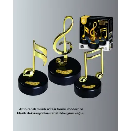 Dönen Sol Anahtarı Figürlü Müzik Kutusu Şık Hediyelik Dekor