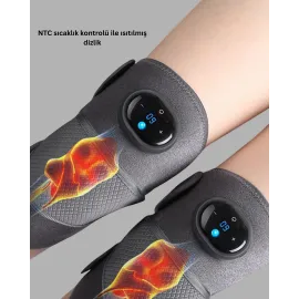 Isıtmalı Titreşimli Diz Masaj Cihazı 3D Rezonans Teknolojili