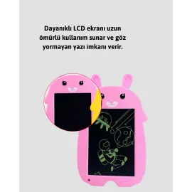 Çocuklar İçin LCD Yazı Tableti | Kilitli ve Göz Yormayan Ekran