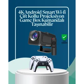 450 ANSI Lümen, 4K Destekli Kompakt Ev Projektörü