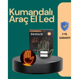 Kablosuz Kumandalı Led Jest Işığı – 3 Modlu Araba Arkası Mesaj Işığı, 203 Led Ile Yüksek Parlaklık