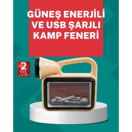 Alev Efektli Güneş Enerjili Lamba – Su Geçirmez