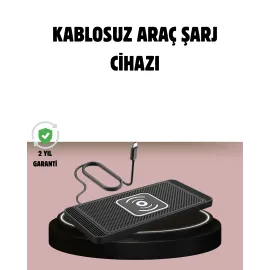 Manyetik Kablosuz Araç Şarj Cihazı – Hızlı Şarj, Kaymaz Taban, Güvenli Kullanım