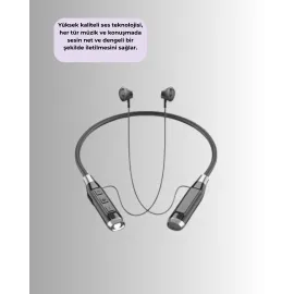 Bluetooth Kablosuz Kulaklık – Gürültü Önleme, Dokunmatik Kontrol, Şarj Kutulu