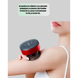 Vakumlu Masaj Aleti Çok Kademeli Emme Isıtmalı Ev Tipi Terapi