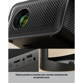 Full Hd 1080P Hdr Destekli Akıllı Projeksiyon Cihazı