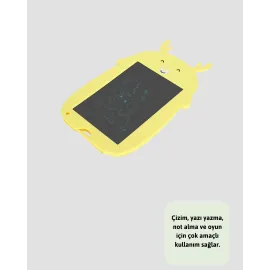 Kağıt Benzeri LCD Yazı Tableti | Tek Tuşla Silme ve Uzun Pil Ömrü