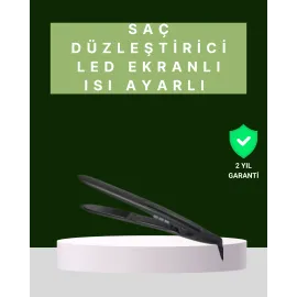 2025 Isı Ayarlı Titanyum Kaplama Seramik Plakalı Saç Düzleştirici Dijital Ekranlı A Kalite