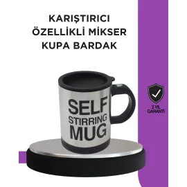 Toz İçecekler İçin Hızlı Karıştırma Özellikli Termos Kupa