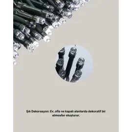 10 Metre LED Işıklı Dekoratif Parti ve Kutlama Aydınlatması