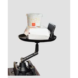 Araç İçi 360° Ayarlanabilir Bardaklık Tepsisi Geniş Yüzeyli ve Telefon Standlı