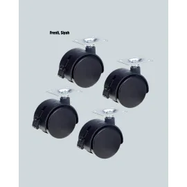 Kilitli Mini Tekerlek Ayak 4 Cm 4’Lü Set