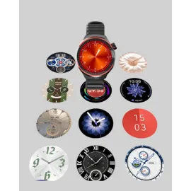 Dokunmatik Akıllı Saat Kablosuz Şarj Amoled Ekran