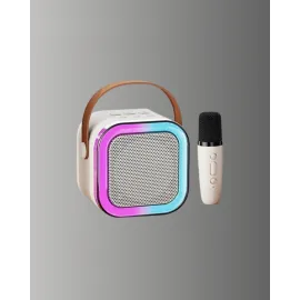 Karaoke Mikrofon Hoparlör Seti 6 Saat Kullanım Süresi