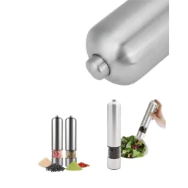 Pil İle Çalışan Elektrikli Baharat Öğütme Cihazı Ergonomik Şeffaf Gövde