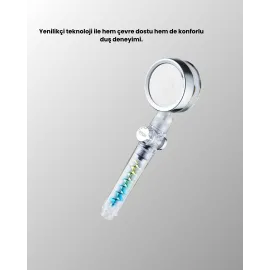 Sağanak Yağmur Etkili El Duşu – Start Stop Tuşlu Su Tasarruflu