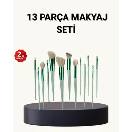 13’Lü Yumuşak Kıllı Makyaj Fırça Seti – Profesyonel Kalite, Hassas Ciltlere Uygun