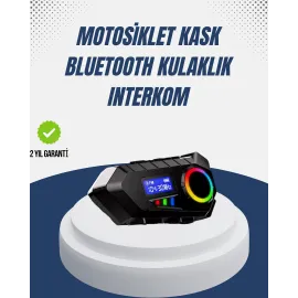 Kablosuz Bluetooth İnterkom IP65 Suya Dayanıklı 40mm HD Ses ve 40 Saat Pil